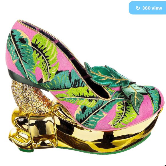 ISO - DO NOT BUY Irregular Choice Awfully Appealing Banana Heels - Picture 1 of 3